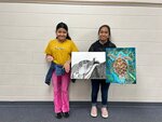 Miria Mendez (left) and her sister Sandy are both artists.